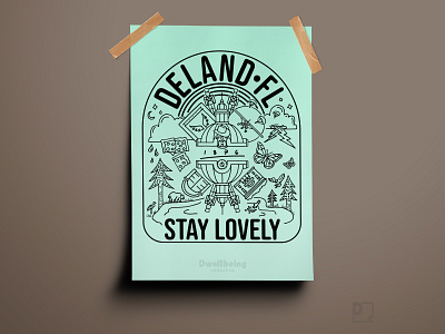 Stay Lovely apparel art badge design branding design drawing flat graphic design illustration layout logo minimal poster desing typography