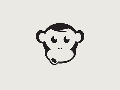 Troublemaker animal icon illustrator monkey troublemaker