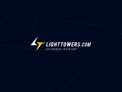 LightTowers branding design logo minimal typography