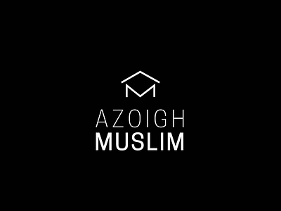 Azoigh Muslim branding design logo minimal typography