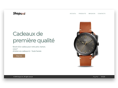 Shopout Ecommerce Landing Page