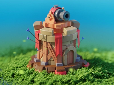 Tower Defence 3d illustrations blender blendermarket cartoon colorful design dribbble game art gameart gamedesign games illustration lowpoly lowpolyart mobilegames sticker stickers tower towerdefence vector