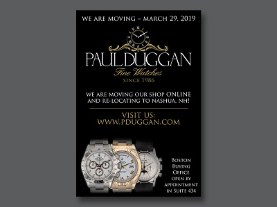 "We Are Moving" Poster branding collateral design graphic design indesign photoshop poster poster design print print design