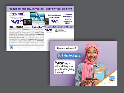 RCN - Fall Rush Direct Mailer 2 branding design direct mailer dm graphic design indesign photoshop print print design