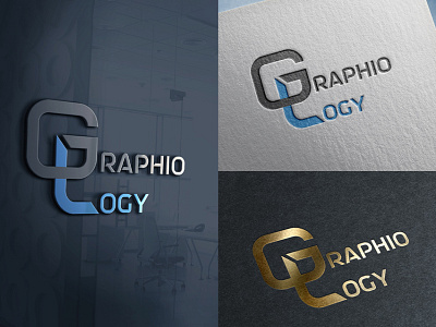 GraphioLogy Logo Design branding gl logo design graphiology logo design identity
