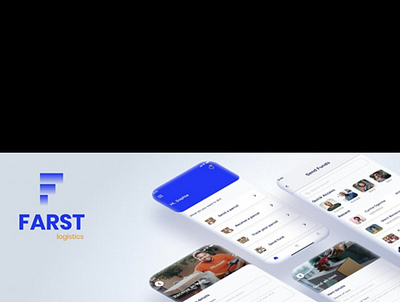 Farst Logistics App Cover logistics mobile app ui ux