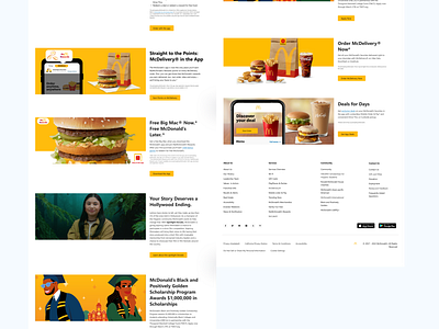 McDonald’s Landing page branding ui