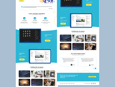 FIFO landing page graphic design ui