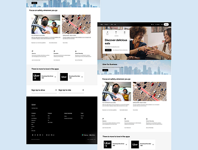 Uber Landing page