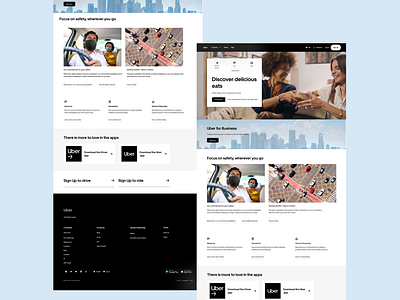 Uber Landing page