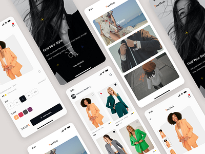 Online shop concept design app graphic design ui ux