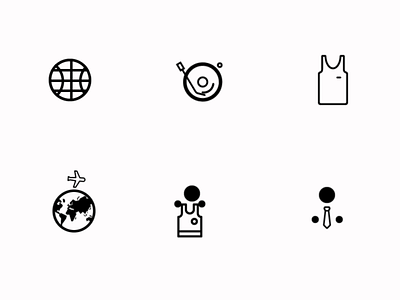 Animated icons for my personal site 2d animated animated icons animation icons motion design