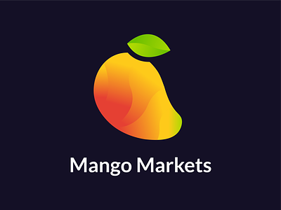 Mango Markets Logo Design branding currency design designer female freelance gradient hackathon logo mango trade winner