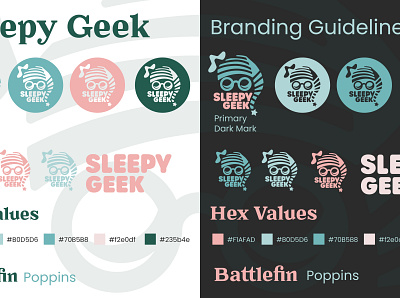 Sleepy Geek Designs Logo & Branding branding design illustration logo vector