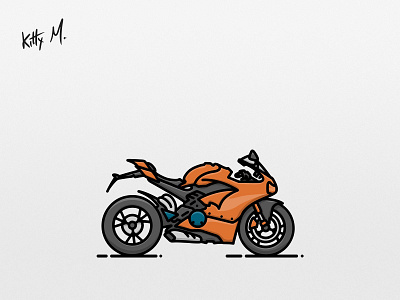 Sport motorcycle (thick series) illustration motorbike motorcycle road bike sport