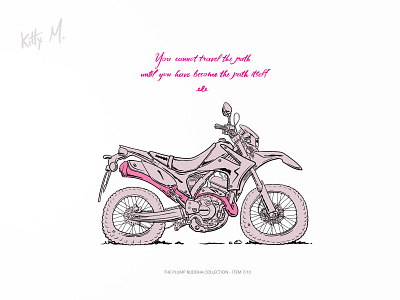 Fat dual-sport motorcycle buddha dual-sport fat illustration motorbike motorcycle plump
