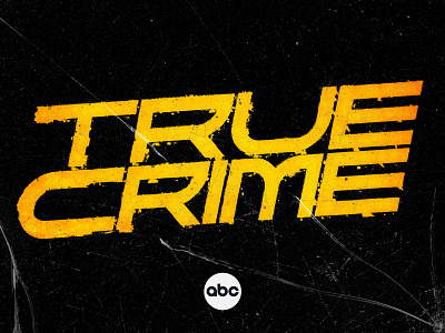 ABC's 'True Crime' Collection Logo abc design graphic design logo true crime typography