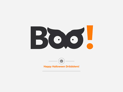 Happy Halloween Dribbblers! boo day halloween happy helvetica special