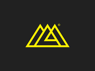 ML + Mountains / Letter Mark © branding lettermark logo monogramm symbol