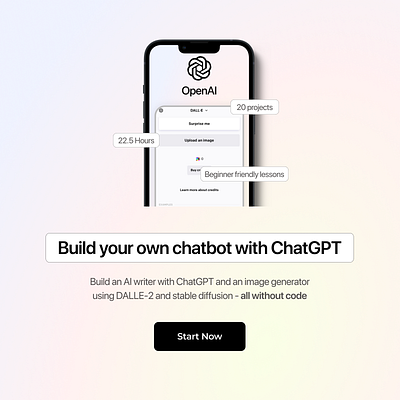 AI Chatbot creator landing page branding design graphic design illustration logo minimal typography ui ux vector