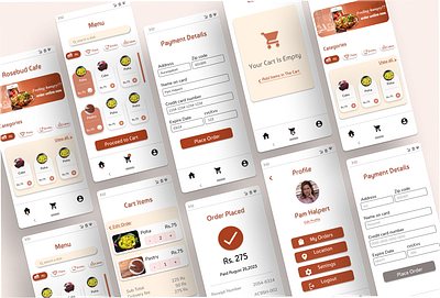 Online food order app basic basic basicdesign basicmobiledesign branding food foodorderapp graphic design mobileapp mobiledesign ui
