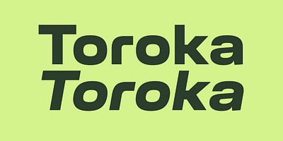Toroka Type Family Font animation branding design graphic design illustration logo typography ui ux vector