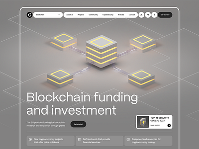 Main page - Blockchain investment 3d blockchain coin crypto cryptocurrency defi financial investment isometry tokens ui web