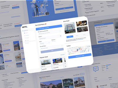 Hotel Booking - Website design ui web