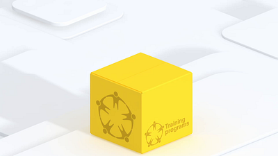 3D icons, infographic 3d animation box branding business buttons finance flat glass graphic design isometric logo motion graphics open programs training yellow