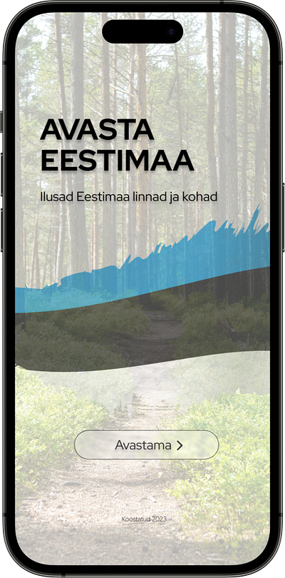 Estonia APP app design graphic design typography ui ux