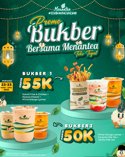 Menantea Promo Bukber branding graphic design