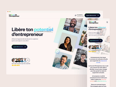 Scan de L'entrepreneur - Landing page illustration landing page ui ux webdesign webflow