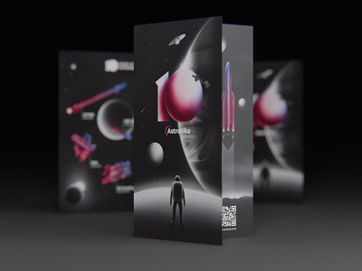 10 YEARS OF ASTRONIKA 2d branding cosmos design graphic design illustration procreate rocket sketch space texture