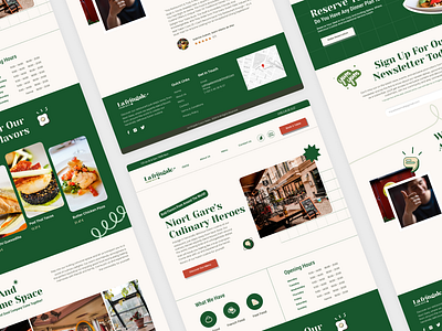 La Fringale - Fusion Restaurant webdesign bold style restaurant website ui uxui webdesign websesign