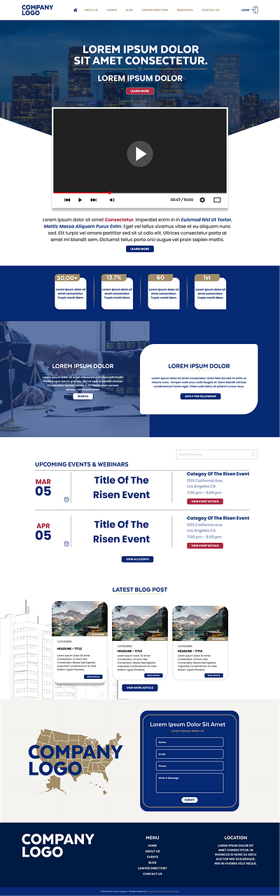 Law Event Website Design events figma lawfirm photoshop ui ux website design wordpress wordpress design