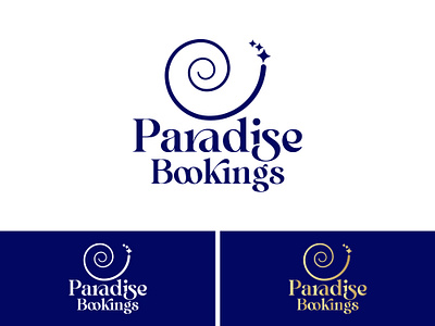 Paradise Booking Logo brand identity design brand logo branding company logo design graphic design illustration logo magic logo travel logo vector