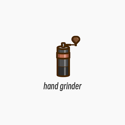 Coffee icon series - hand grinder coffee hand grinder icon ui