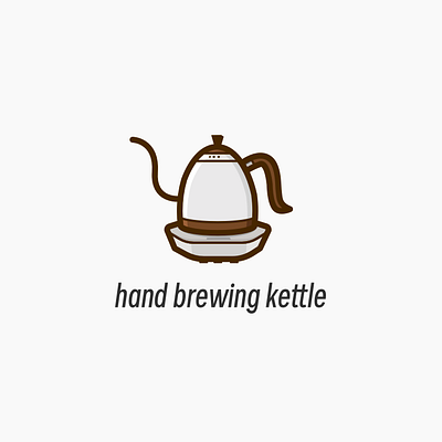 Coffee icon series - hand brewing kettle