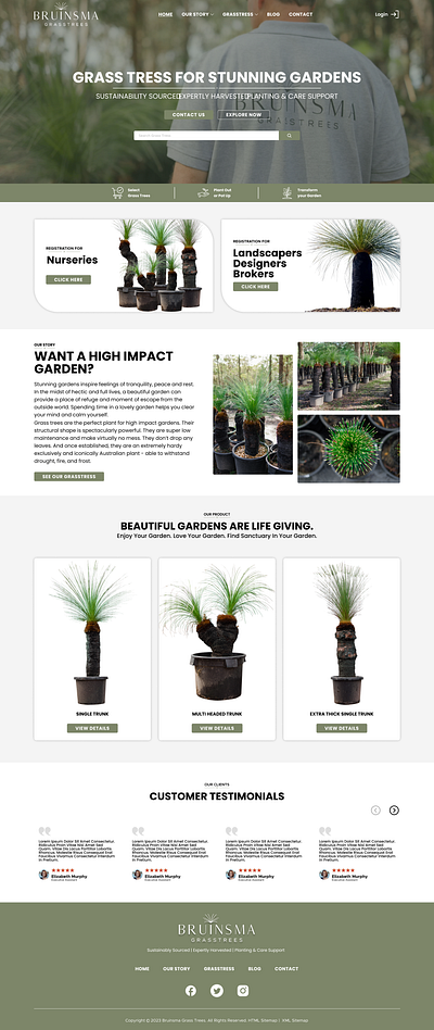 Ecommerce Website Design ecommerce figma garden grasstress photoshop ui design victoria website wordpress