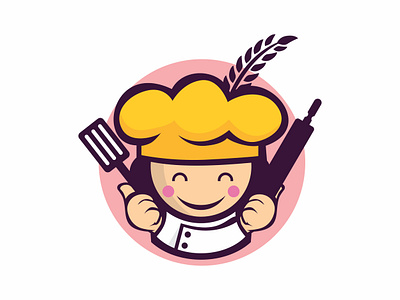 Cute Cooking Koky branding design flat graphic design icon illustration logo ui vector