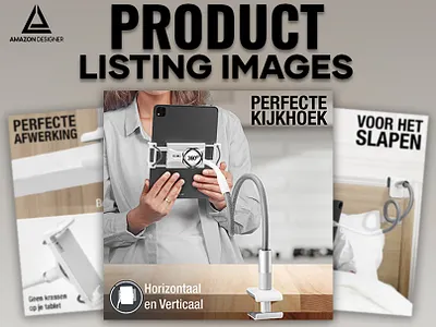 Listing Infographics Images || Flexible Tablet Holder a content adobe illustrator adobe photoshop amazon amazon infographics amazon listing amazon listing images ebc graphic design infographics listing listing design listing images listing infographics product infographics