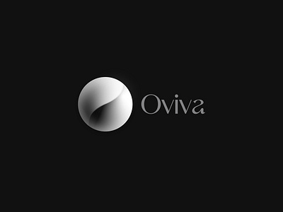 Oviva - Logo design black brand identity design branding dark design designer gradient india lalit logo logo designer o print smooth unique vector white
