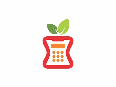 Calculator Diet branding design flat graphic design illustration logo typography vector