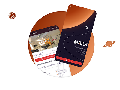 UI Challenge: Buying a house on Mars challenge design graphic design mobile design product design ui uichallenge uidesign user experience user experience design ux uxdesign