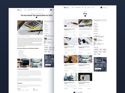 Blog Page blog financy product design uidesign uiux webdesign weblog