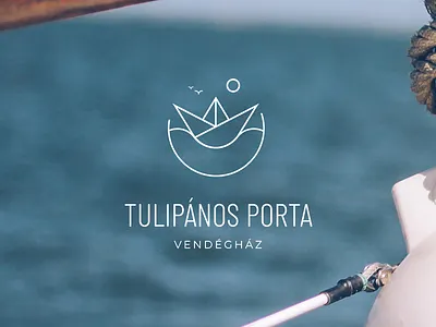 Logo design for a rental aparment near a lake branding graphic design illustration illustrator logo logo design marketing nautical logo vector art vector illustration vector logo