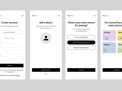 User Registration Flow branding colorcombinations creative design dribbble dribbbleposts figma figmadesigns graphic design graphicdesigner illustration logo mobiledesign registration ui uiinspiration uitrends uiuxdesigns ux vector