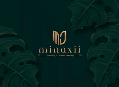 Minaxii - The Beauty of Diamond Jewellery branding graphic design logo minimal mockups vector visiual identitity
