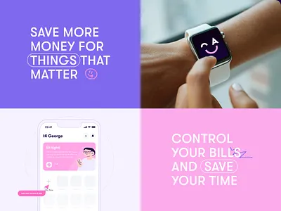 👩‍💻 App design for fintech project | Hyperactive ai branding design fintech hyperactive interfaces logo mobile mobile app personal assistant product design saas startup typography ui ux web design website