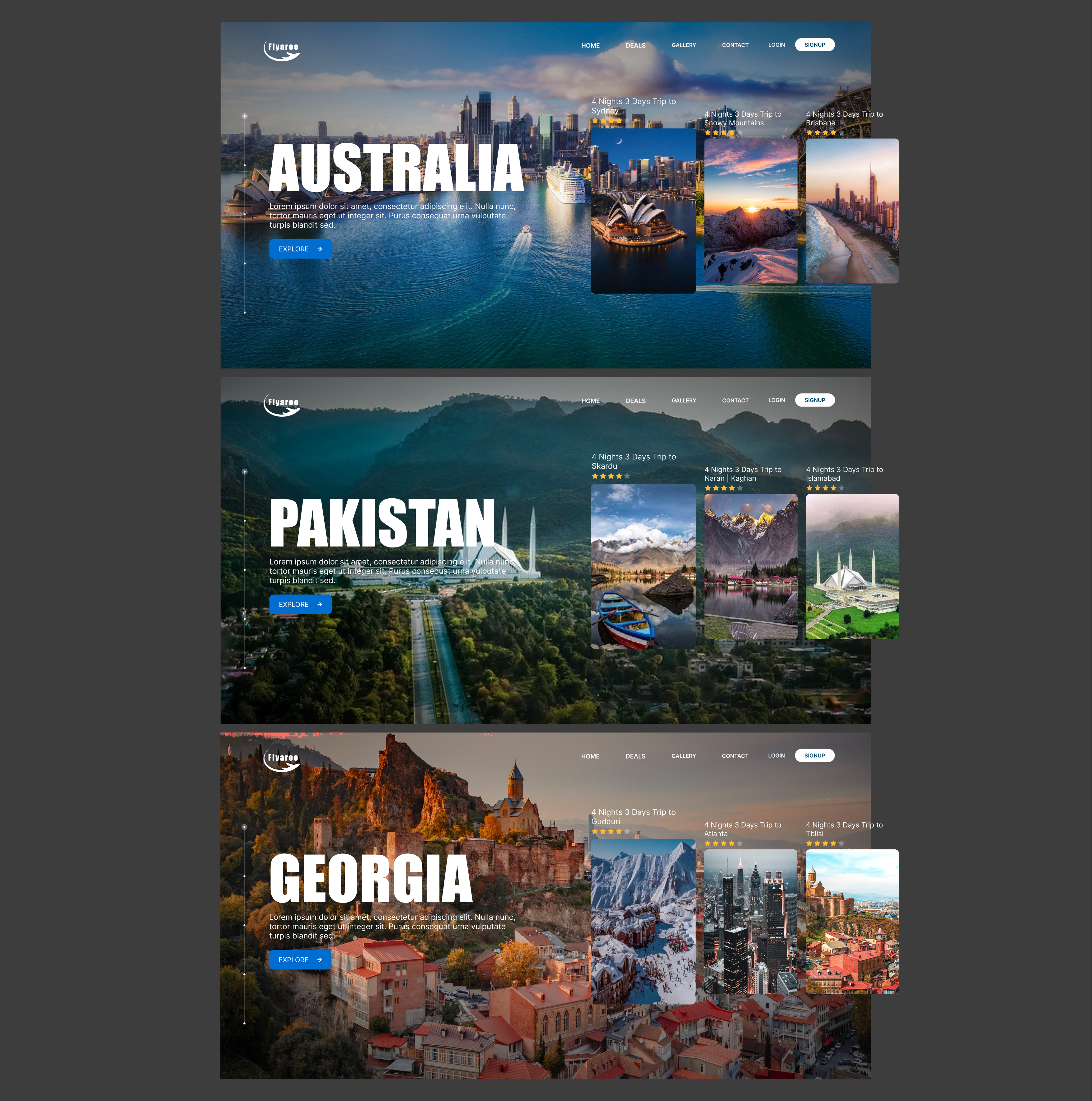 Travel Agency Website UI Concept in Figma agency branding design explore figma flight fly graphic design illustration logo mockup travel typography ui ux vector